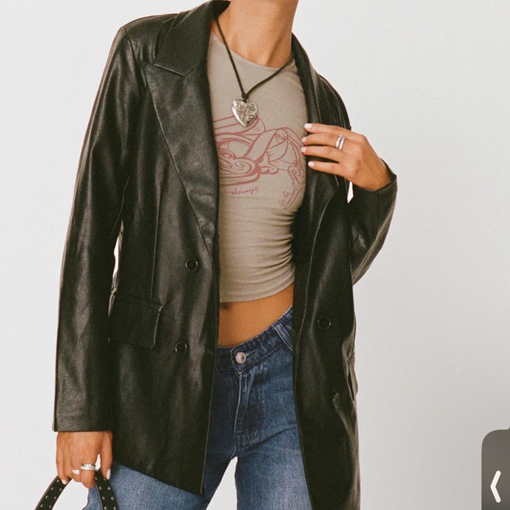 Princess Polly leather blazer